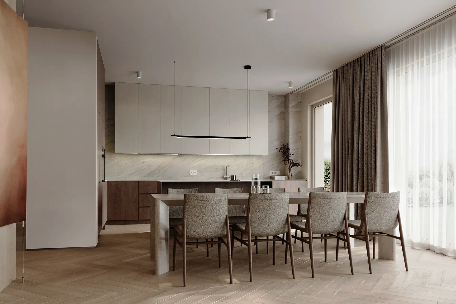Kuchnia w inwestycji Ustronie Wilanów, Warszawa Wilanów